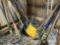 Assorted Hand Tools- Picks, Rakes, Shovels, Hose, Pitchforks, etc
