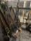 Contents of Room - Rakes, Shovels, Brooms, etc