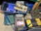 Blue Bin, Plastic Tool Boxes and Contents