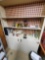 Contents of 2 Shelves - Meat Grinder, Blow Torch, Wood Plane, Glass Bottles