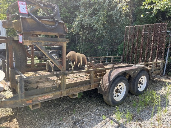 Haulin 14'x15' 2 Axle Trailer w/Ramps, Setup for Dingo