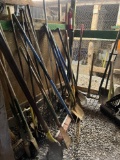 Contents of Room - Rakes, Shovels, Brooms, etc