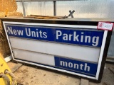 Lighted Electric Business Sign (5' x 4')