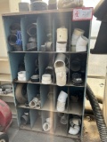 Shelf & Contents - PVC Fitting, Gutter Parts, etc