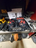 Contents of Shelf - Skil 14.4 Volt Drill with Charger and Battery, (2) DeWa