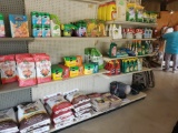 Contents of 3 shelves - Assorted Fertilize, Plant food, Weed Killer, Fungicide, etc.