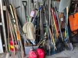 Assorted Lawn and Garden Tools - Shovels, Rakes,