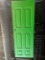Decorative Door Hand Painted by Local Artist  (Solid Green)