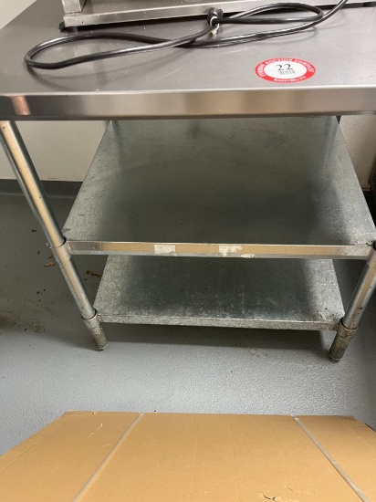 Stainless Steel Work Table (36 x 36" x 30" D)