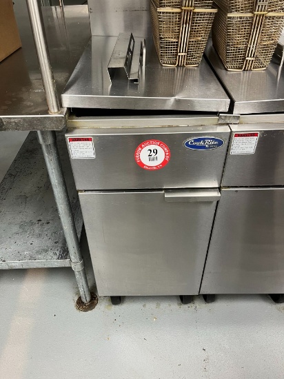 Cook Rite Gas 2 Basket Deep Fryer ATFS-40 (37" H x 16" W x 31" D)