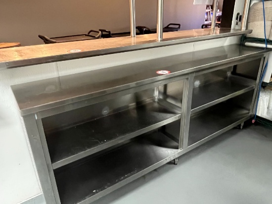 Stainless Steel Storage Cabinet  (84 "W x 36" H x 15" D)