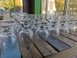(80) Clear Glass Tulip Glasses