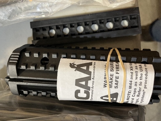 (4) CAA M44 Aluminum Forward Grip/Rail System will fit round and triangular