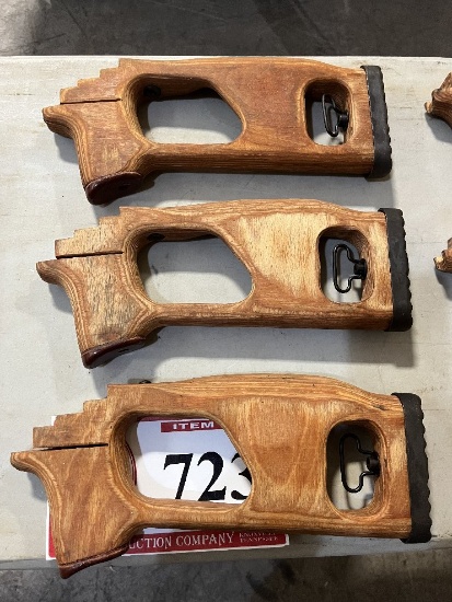 (3) Wooden Stocks for AR Type Firearm