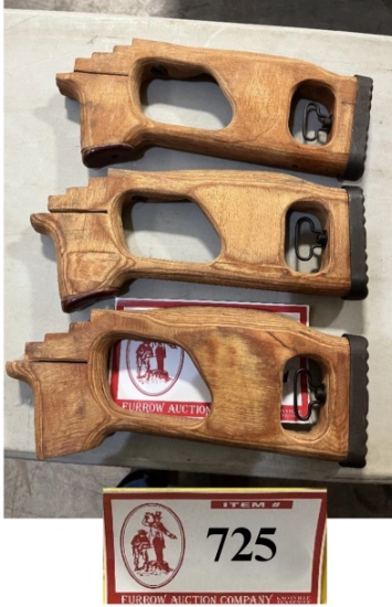 (3) Wooden Stocks for AR Type Firearm