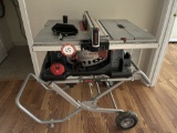 Bosch GTA7W Table Saw on Collapsible Stand