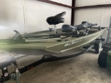 Tracker 1648 Metal Fishing Boat with Minnkota Edge 45 lb. Thrust Trolling M