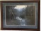 Framed Under Glass Ron Williams Print, Signed, Summer Rolling Forested Rive