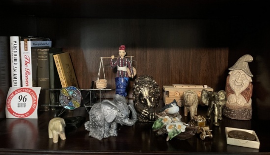 Contents of Shelf, Assorted Decorative Items