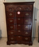 6 Drawer Chest of Drawers, Cherry Finish, 63