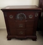 2 Kathy Ireland Home Nightstands, Mahogony Finish, 3 Drawers, 30