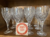 12 Crystal Stemware Glasses
