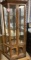 3 Shelf Curio Cabinet with 4 Wood & Glass Doors, Lighted 72