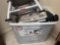 Contents of Plastic Storage Bin - Industrial Step Stool, Car Mats, Automoti