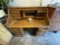 Wooden Roll Top Desk, Cherry Finish, 47