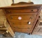 Wooden 5 Drawer Dresser, Cherry Finish, 51