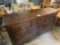 7 Drawer Dresser, Dark Walnut Finish, No Mirror, 38
