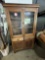 Antique Wooden Cabinet, 2 Glass Doors, 2 Wooden Doors, 2 Drawers, 72