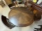Single Pedestal Round Mirrored Veneer Dining Table (54