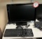 Contents of 2 Shelves - Dell Monitor & Keyboard, Gateway Monitor & Keyboard