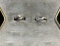 (2) Ladies Rings: Ladies 10K White Gold Single Stone Ring size 7, Ladies 92