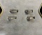 (4) Ladies Rings, Ladies 14K White Gold Single Stone CZ size 6, Ladies 10K