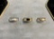(3) Mens Rings, Mens 10K Yellow Gold Black Onyx size 11, Mens 10K White Gol