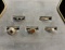 (5) Ladies Rings, 14K Yellow Gold Citrine size 5, 10K Yellow Gold, (possibl