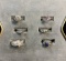 (6) Ladies Rings, Ladies 14K White Gold with 2 CZ's size 7, Ladies 10K Whit