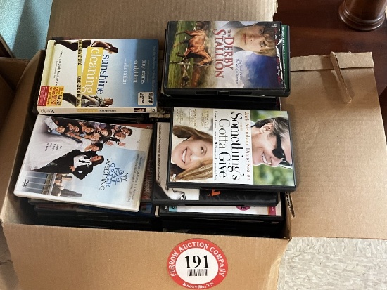 (3) Boxes of DVDs & CDs - Movies & Music