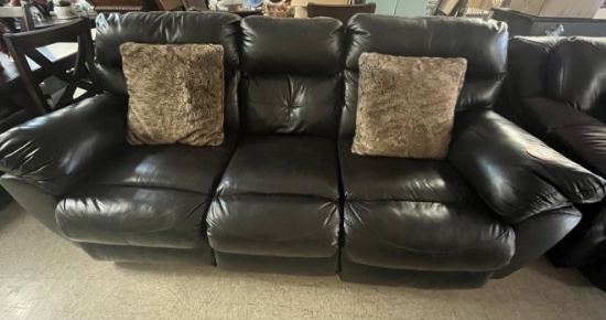 Bonded Leather Reclining Sofa