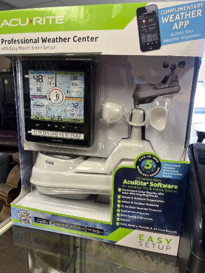 Acu Rite Professional Weather Center, (2) HP Printers