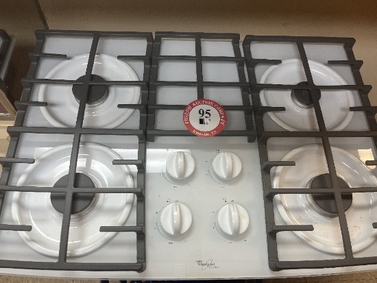 Whirlpool Gold 4 Burner Gas Stovetop with Electric Ignitor