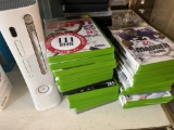 Xbox 360 Console and Assorted Xbox Video Games & Assorted DVD's