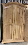 Oak Finished Entertainment Center 76