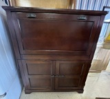 Credenza Writing Desk with 2 Doors & Power strip 48