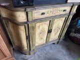 Painted Finish Wooden Cabinet, 4 Door, 2 Drawer, 33