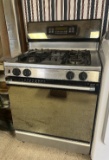 GE Profile Spectra Gas Range & Oven, Black & Stainless Steel