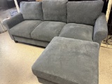 Upholstered Sofa & Ottoman (80