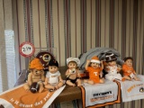 Assorted Sports Memorabilia, UT Figurines, Signed Washington Redskins Mini